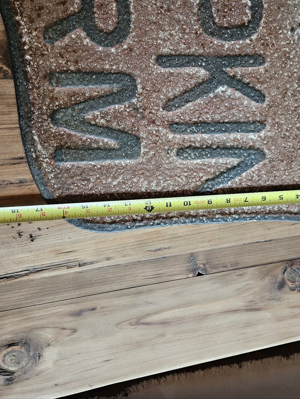 Metal Pumpkin Farm Wall Sign - Brown From Antique Farmhouse - Picture 7 of 8